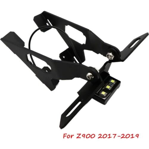 Motorcycle Rear License Plate Holder Frame Bracket with LED Tidy Tail Light For Kawsaki Z900 Z 900 2017-2019