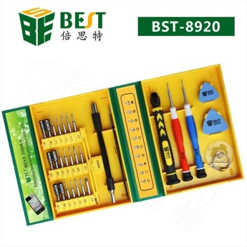 BEST BST-8920 30 in 1 Screwdriver set Computer Cell phone BGA Disassemble Tools for Samsung for HTC for iphone free shipping