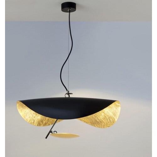 Postmodern Led Pendant Light Minimalism Flying Saucer Hat Art Home Decor Hang lamp Living Room Restaurant Kitchen Lights Hanging