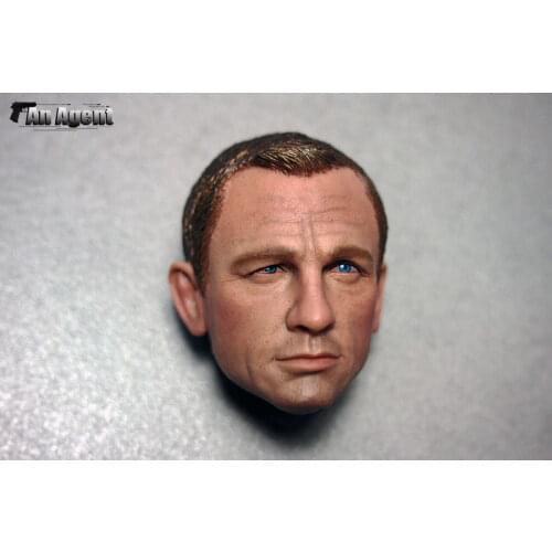 Custom 1/6 Daniel Craig head 3.0 James Bond agent 007 Skyfall Spectre hot toys phicen action figure toys
