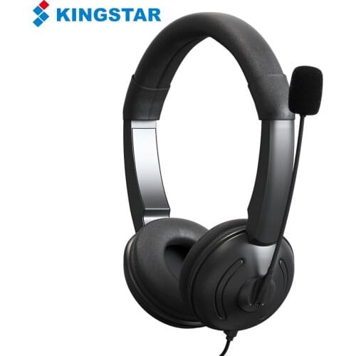KINGSTAR Headphones Calling Center Noise Canceling Headset Over-Head Hands Free Headphone With Mic For Game Truckers Drivers
