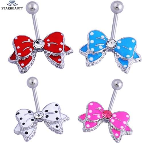 1 Piece Blue Butterfly Navel Piercing Ombligo Women Belly Piercing Nombril Belly Button Rings Pircing Belly Ring body jewelry