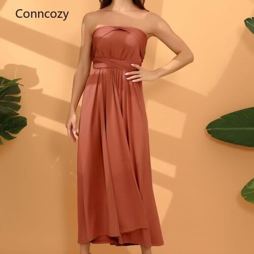 Sexy Women Dresses Multiway Wrap Convertible Boho Maxi Club Red Dress Bandage Long Dress Party Robe Longue Femme Dress 2021 New