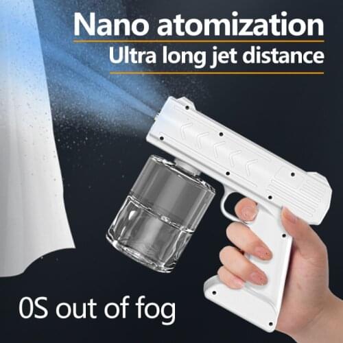 USB Blu-ray Wireless Charging Atomizing Disinfection Gun Spray Gun Nano Steam Spray Gun Home Disinfection Machine Atomizer 500ml