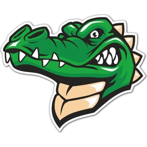 S40223# Various Sizes PVC Decal Crocodile Car Sticker Waterproof on Bumper Rear Window Laptop Refrigerator Toilet