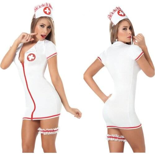 Sexy lingerie tempts doctors and Nurse Costume Cosplay Hot Erotic For Women Enfermera Set Fantasias Uniform Tempt