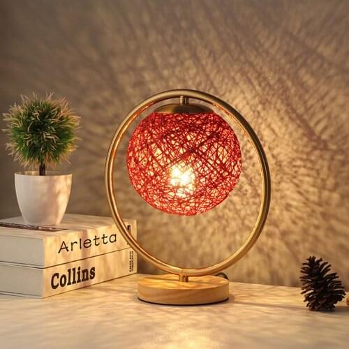 Sepak Takraw Ball Globe Table Light Decoration Bedroom Bedside Night Light Golden Ring LED Desk Lamp For Christmas Wedding Gift