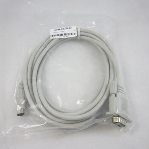 Compatible NEW GT01-C30R4-8P Communication cable to Connect GT11/GT15 touch panel and FX3U/FX2N/FX1N PLC GT01C30R48P 2.5M