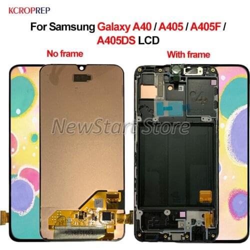 Super AMOLED For Samsung Galaxy A40 A405 A405F A405DS LCD Display Touch Screen Digitizer Assembly 5.9" For Samsung A40 lcd