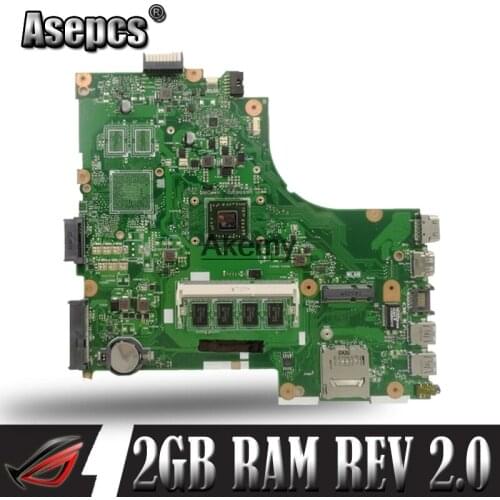 X450EA With AMD CPU 2GB RAM Mainboard REV 2.0 For Asus X450EA X450E X450EP X452EA X452E A452E Laptop Motherboard 100% Tested