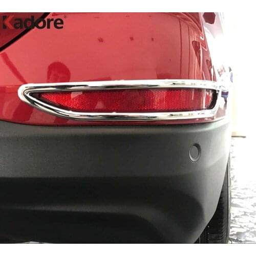 Rear Fog Light Cover Trim For Chevrolet Holden Equinox 2018 2019 2020 ABS Chrome Tail Lamp Foglight Frame Trims Car Styling