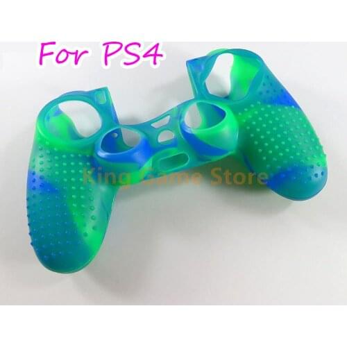 30pcs Silicone rubber Camo Protective Skin Case For Sony PlayStation 4 PS4 DS4 Controller Thumb Grips Joystick Case