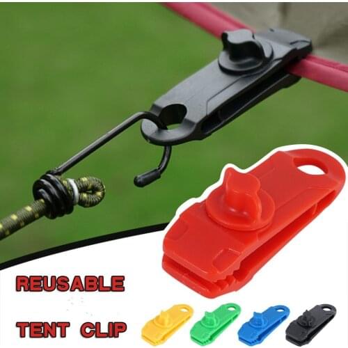 Tent Canopy Clip Outdoor Wind Rope Clamps Awning Wind Rope Clips Mountaineering Camping Accessories Tighten Tools
