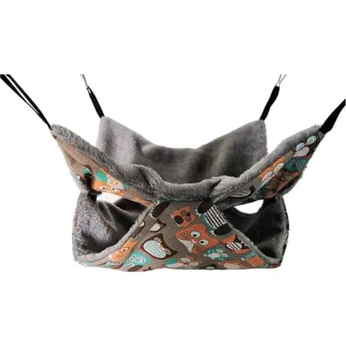 HOT SALE Cute Hamster Hammock Ferret Rabbit Small Animals Nest Pet Hanging Bed Shelf(Random Color)