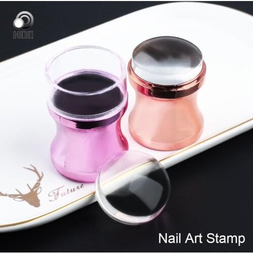 1 set Silicone Nail Stamper Scraper Set Nail Art Stamping Plates Stencils For Nails Polish Print Manicure Templates Tools