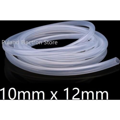 10x12 Silicone Tubing ID 10mm OD 12mm Food Grade Flexible Drink Tubing Pipe Temperature Resistance Nontoxic Transparent