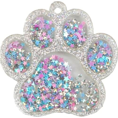 David accessories Pendant Transparent Shakers Acrylic Resin DIY Jewelry Making Hair Clip Accessories Hair Bow,10Yc11900