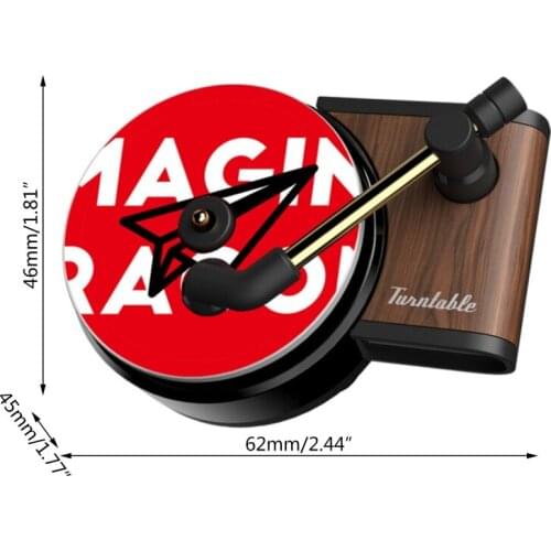 Aromatherapy Diffuser for Car Air Diffusers Freshener Retro Record Player Decor 964B