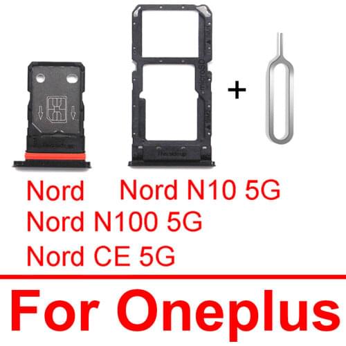 Sim Card Tray Holder For Oneplus 1+ Nord N10 5G Sim Slot Socket SD Card Memmory Reader Flex Cable Replacement Repair Parts