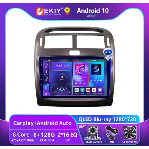 EKIY Blu-ray IPS 6+128G For Lexus LS430 LS 430 2000-2006 For Toyota Celsior XF30 Android 10 Car Radio Multimedia Player Navi GPS