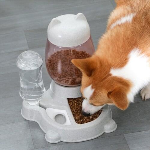 2.2L Pet Dog Waterer Cat Food Bowl Automatic Feeder Dogs Water Bottle Drinking Food Feeding Container Puppy Pet Products