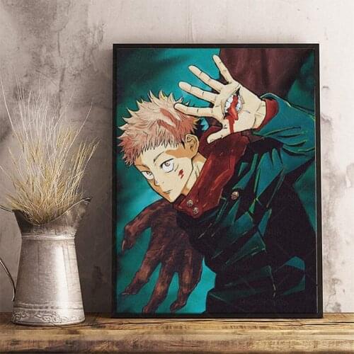 Jujutsu Kaisen Yuji Itadori Home Decor Painting Canvas Print Poster Modern Wall Art Modular Picture Bedroom Background No Frame