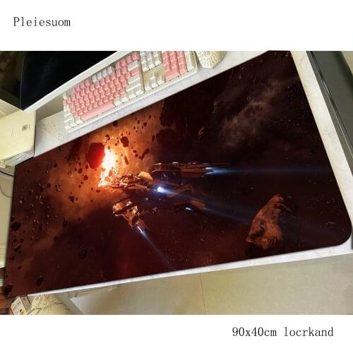 Star Citizen mouse pad gamer High quality mousepad 900x400x4mm rubber desk mat HD print gaming pc game keyboard mats oversized