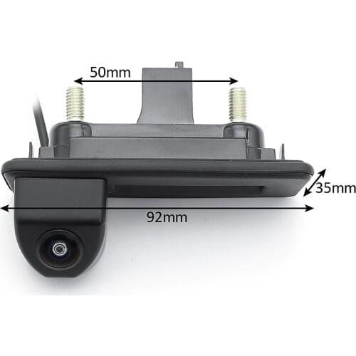 720P 170 Degree Fisheye Lens Car Rear View Trunk Handle Reverse Backup Camera For Skoda Fabia Octavia Yeti Roomster Audi A1 A3