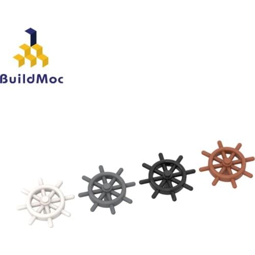 BuildMOC 4790 5.2 x 5.2 x 2.2 ship wheels For Building Blocks Parts DIY Construction Creative gift T