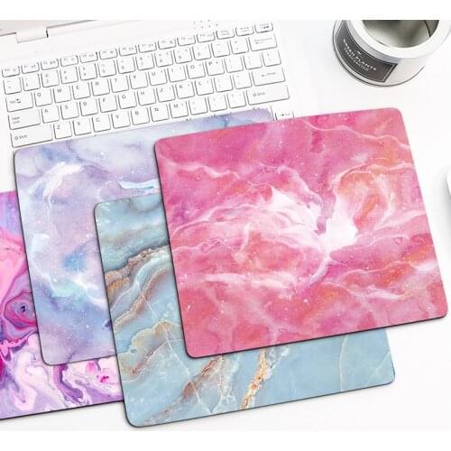 Marble Non-slip Mouse Pad Office Desk Mat Desktop Accessories Rubber School Supplies Office Desk Organizer Computer Games Pad