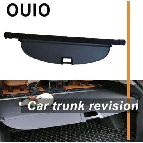 OUIO 1Set Car Rear Trunk Cargo Cover For Mazda CX-7 2007 2008 2009 2010 2011 2012 Black Security Shield Shade Auto accessories