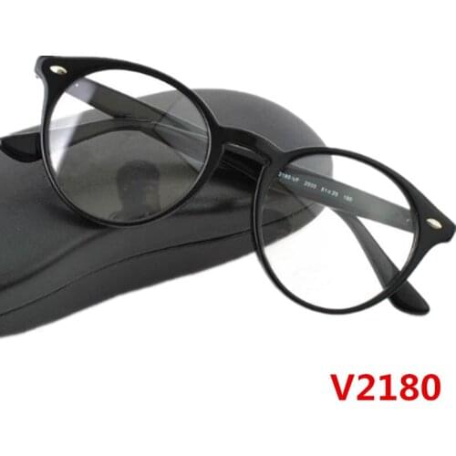 Hot Unisex Retro-Vintage 2180 Round Frame Optical Glasses Plano 51-20-150 Imported Pure-Plank for Pescription Sunglasses
