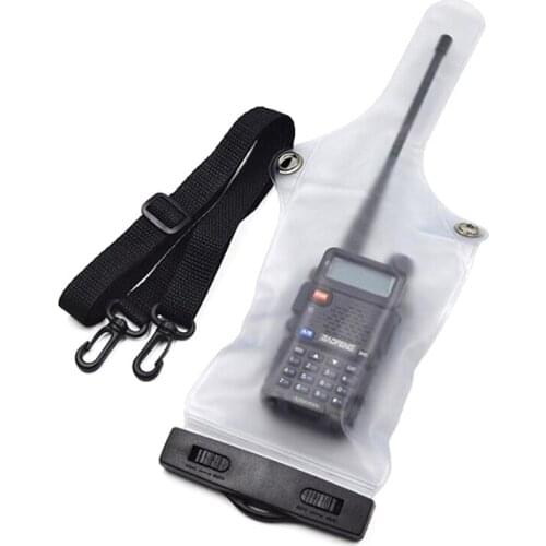 Portable Radio Waterproof Case Bag For Walkie Talkie Cover Holder With Lanyard