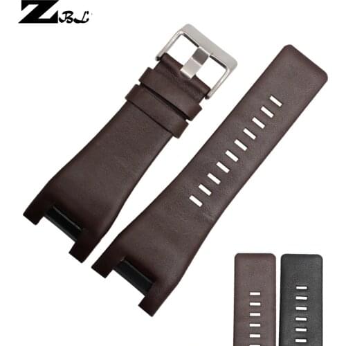 Genuine leather bracelet band 32*18mm watchstrap for diesel watch strap for DZ1216 DZ4246 DZ4247 DZ287 watch band