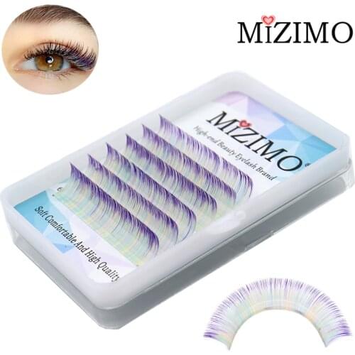 Mixed Color Eyelashes 8-15mm Extended Natural Soft Makeup False Eyelashes Unique Factory Direct Retail Wholesale