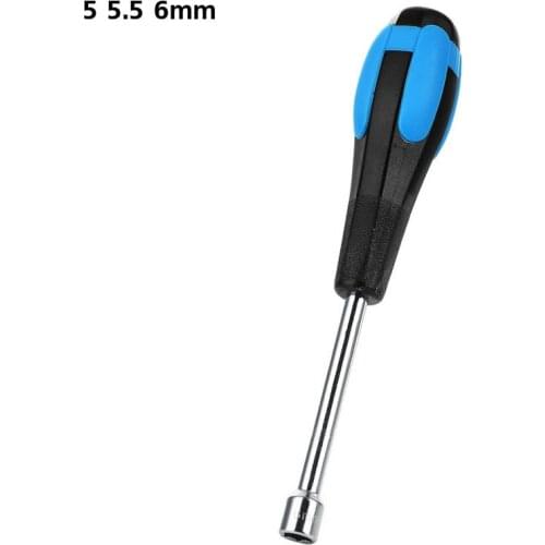 5mm 5.5mm 6mm Socket Screwdriver Spanner Alloy Steel Hex Wrench Nut Driver Hexagonal Socket Wrench Screw Driver Repair Tool