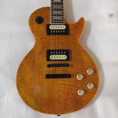 Standard Electric Guitar Brown Color Zebra Pickups Rosewood Fingerboard Mahogany Body High Quality Free Shipping