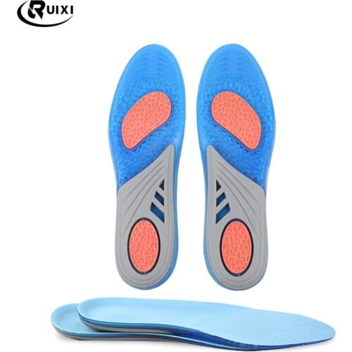 PU Silicon Gel Insoles High Quality Foot Care for Plantar Fasciitis Heel Spur Running Sport Insoles Shock Absorption Pads