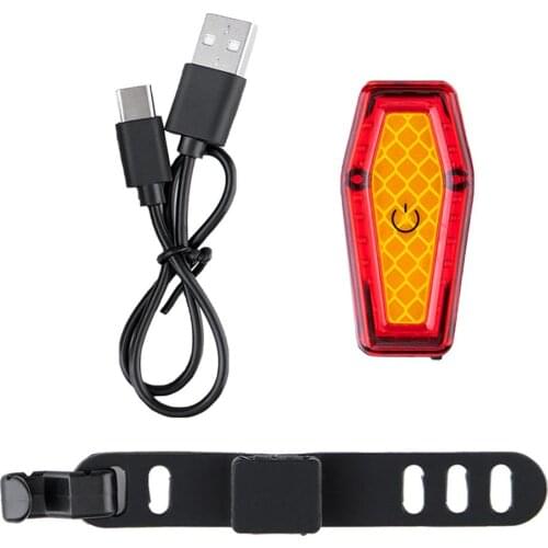 Bicycle Light Taillight Rainproof USB Fast Charging LED Cycling Riding Rear Light Tail Lamp MTB Road Bike Light