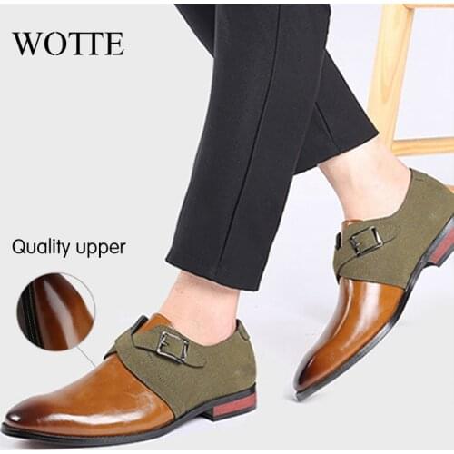 Мужские кожаные туфли WOTTE China At AliExpress