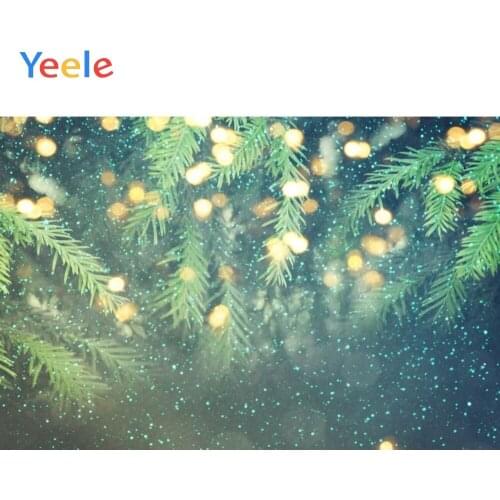Yeele Christmas Backdrop Winter Snow Tree Bokeh Newborn Baby Birthday Party Photocall Photography Background For Photo Studio