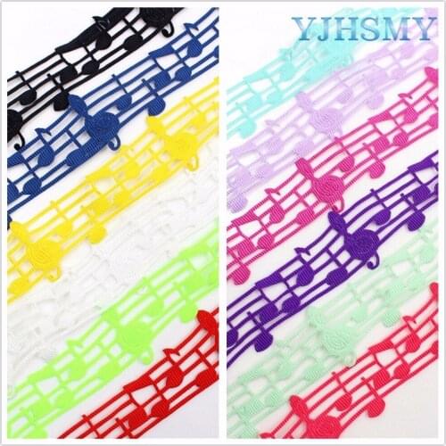 YJHSMY D-17703-1016,10 yards, hot sale 30 mm hollow Flowers solid Grosgrain Ribbon,DIY handmade materials,Clothing accessories