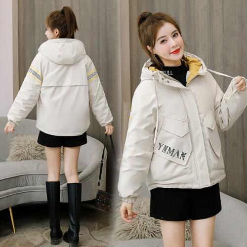 Women Thick Filling Cotton Hooded Jacket Autumn And Winter Casual Style Woman Parkas Female Coats