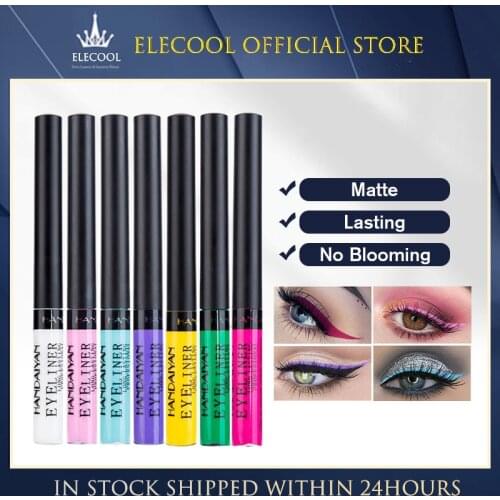 1Pc Matte Liquid Eyeliner Black Brown Purple Color Eyeliner Cosmetics Makeup Tools Quick Dry Waterproof Eye Liner Pencil TSLM2