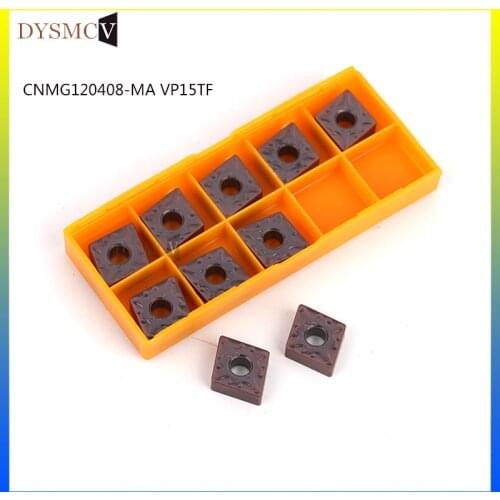 10 pieces CNMG120408 MA VP15TF cylindrical turning tool carbide blade CNMG 120408 CNC cutting tool lathe tool