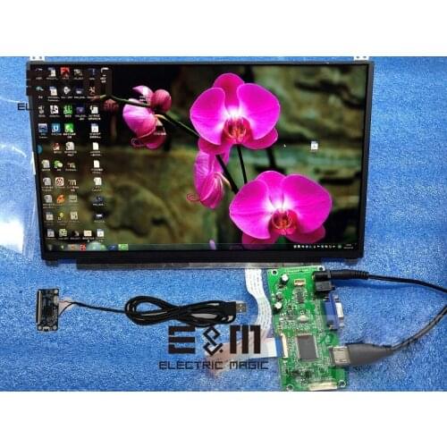13.3 Inch IPS 1920*1080 Capacitive Touch Screen LCD Monitor HDMI VGA EDP Drive Board Car Raspberry Pi Display Module DIY Kit
