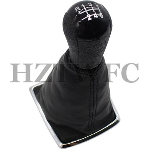 6 Speed Car PU Leather Shift Knob Stick Lever Gaiter Cover HZTWFC-5.9 For Ford For Focus For Mondeo MK2 II 2004-2011