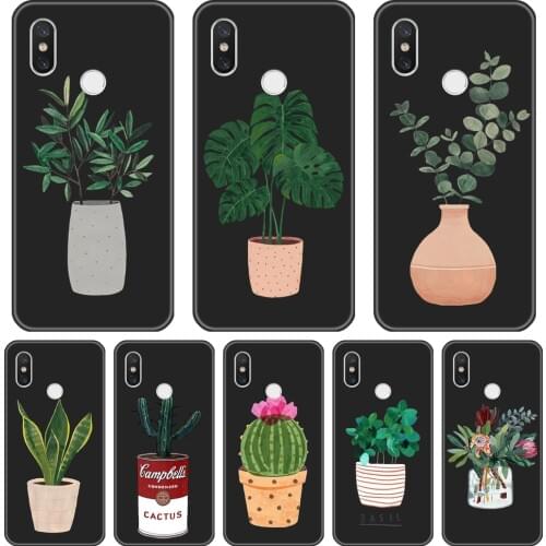 Cactus Back Cover For Xiaomi Xiaomi MI A1 A2 Lite Mi5 Mi6 Mi8 Soft Silicone Phone Case For Xiaomi Mi 5 5C 5S 5X 6 6X Plus 8 SE