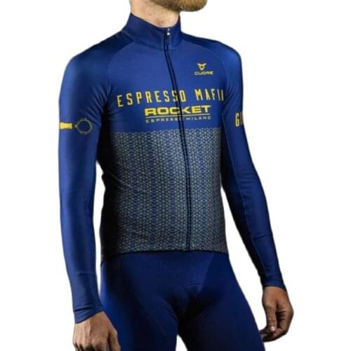 ESPRESSO MAFIA spring and autumn long sleeves cycling jersey men maillot ciclismo outdoor sportswear pro team mtb bike clothing