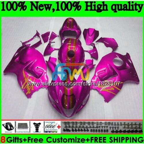 GSXR Pink Rose 1300 For SUZUKI Hayabusa GSXR-1300 2002 2003 2004 2005 2006 2007 49BS.160 GSXR1300 96 02 03 04 05 06 07 Fairing